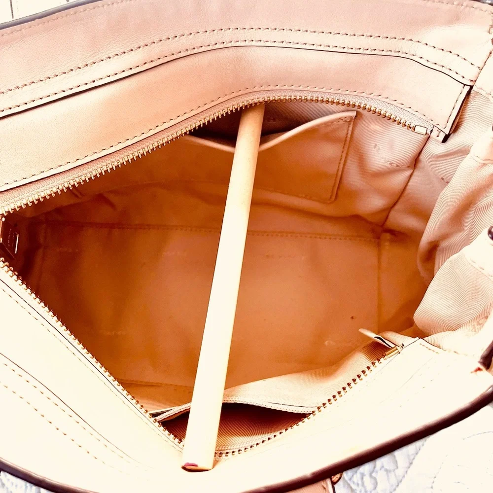 Coach Swagger Exotic Embossed Patchwork Leather/Suede Beechwood Satchel Bag- GUC - Picture 15 of 16